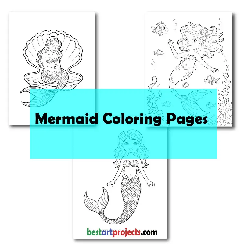 Mermaid Coloring Pages - Free Download