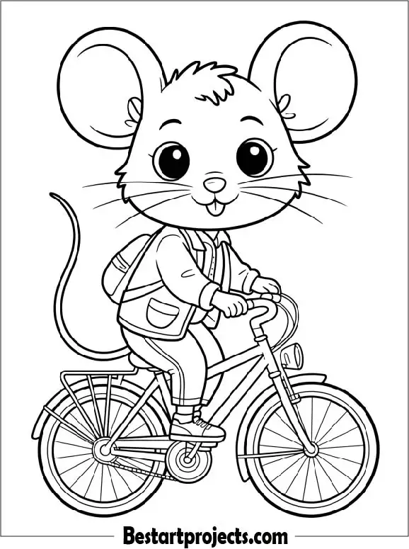 Mouse Riding a Bicycle