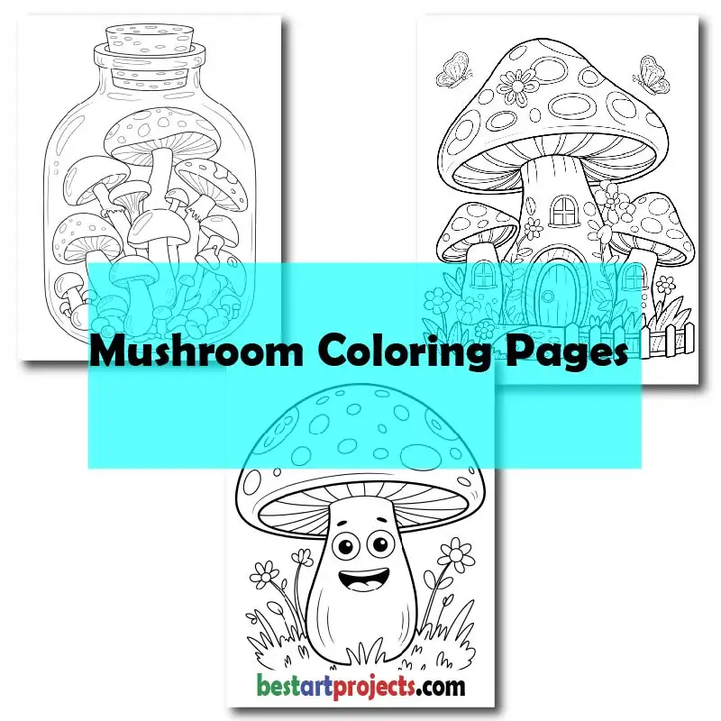 Mushroom Coloring Pages