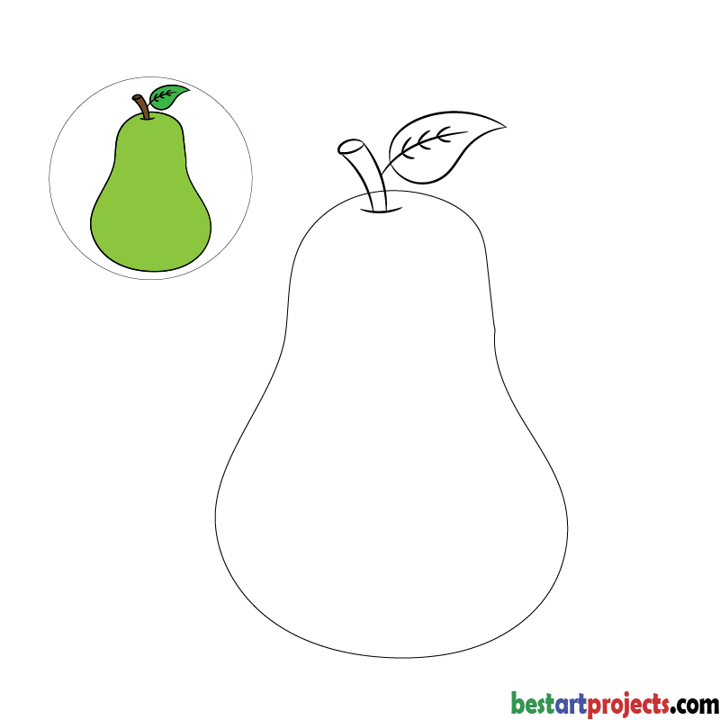 Pear  Coloring page