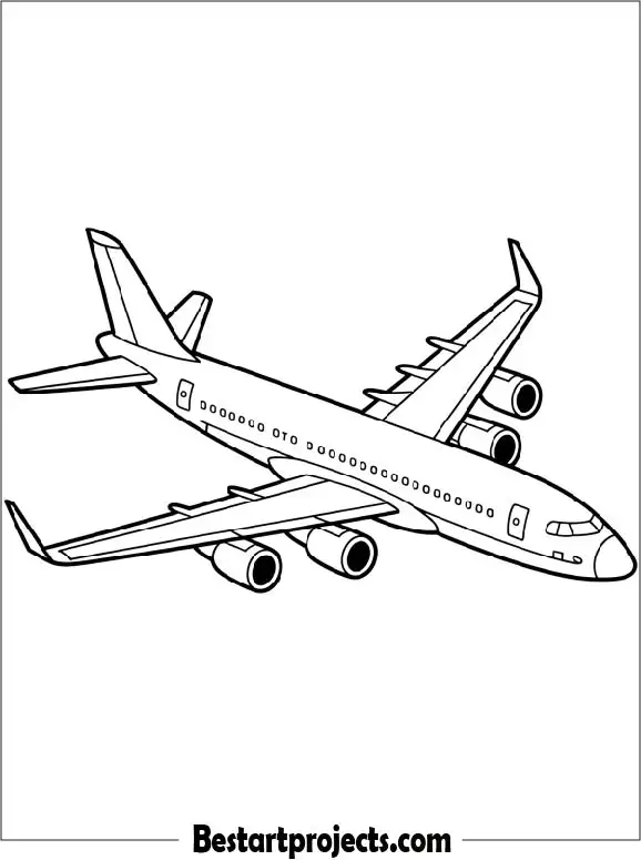 Printable Airplane Coloring Page