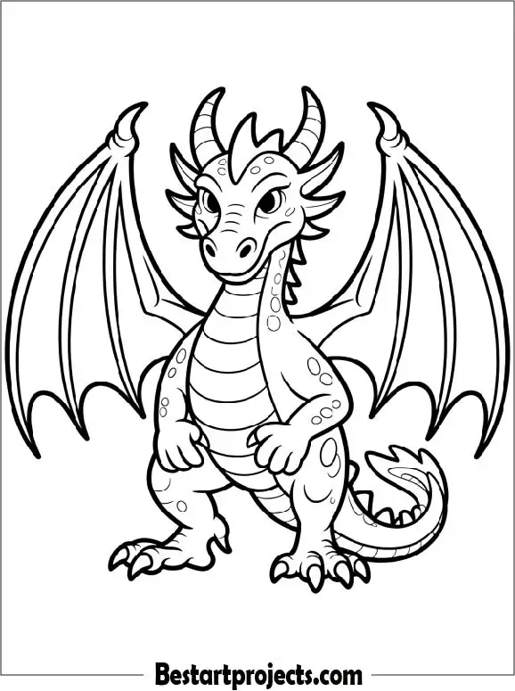 Printable Dragon Coloring Page