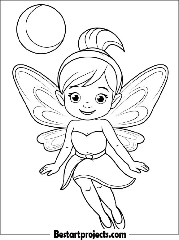Simple Fairy Outline