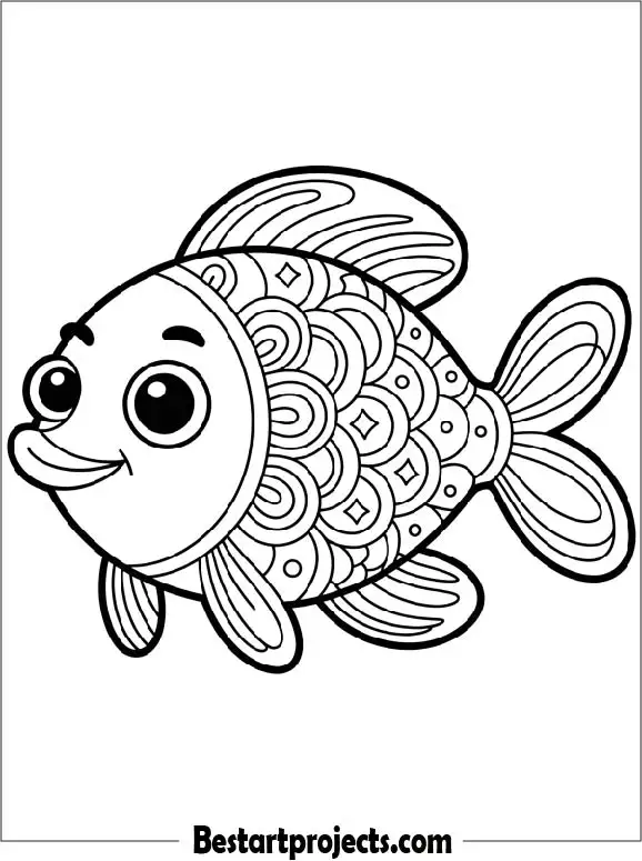 Simple Fish Mandala Design