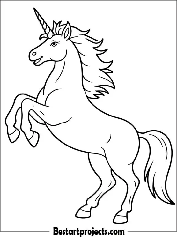 Simple Unicorn Outline