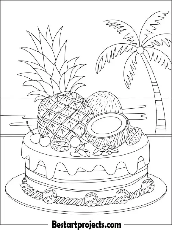 Summer Tropical Cake