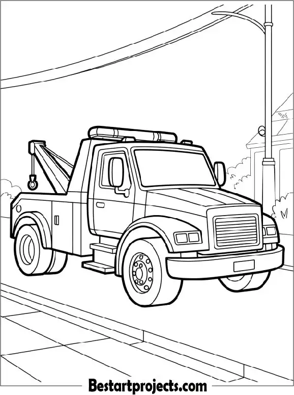 Tow Truck to Color
