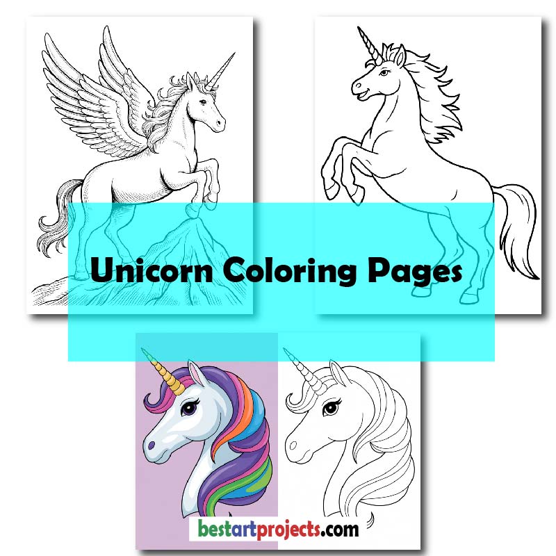 Unicorn Coloring Pages