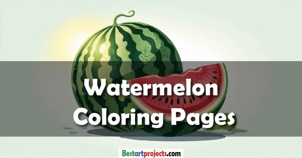 Watermelon Coloring Pages - Free Download