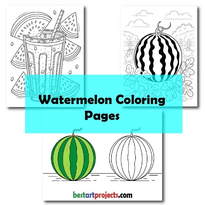 Watermelon Coloring Pages