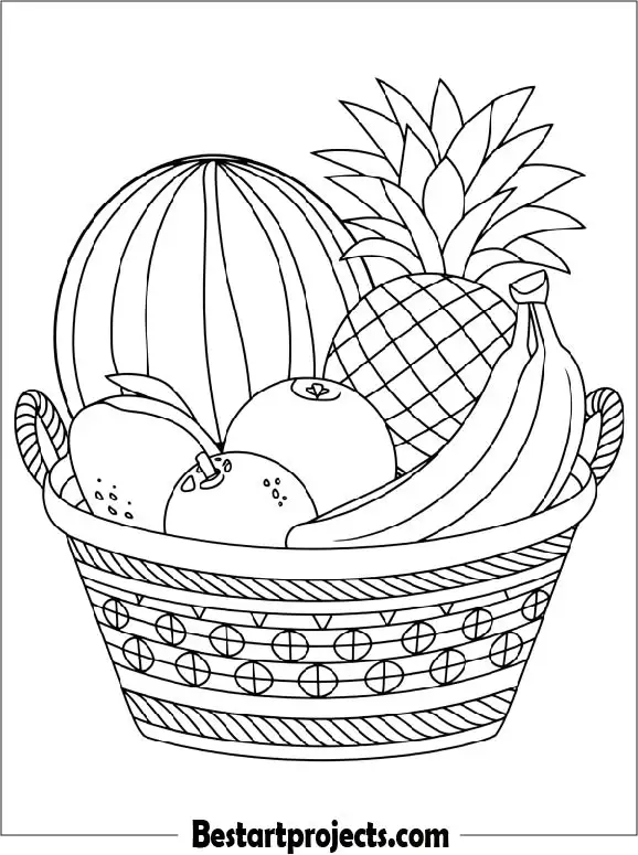 Watermelon in a Fruit Basket