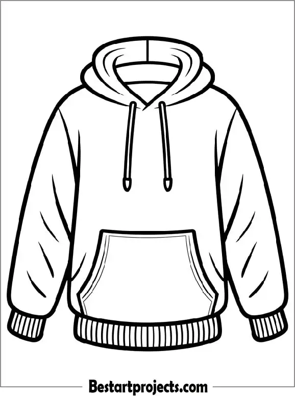 Winter Sweatshirt Coloring Page