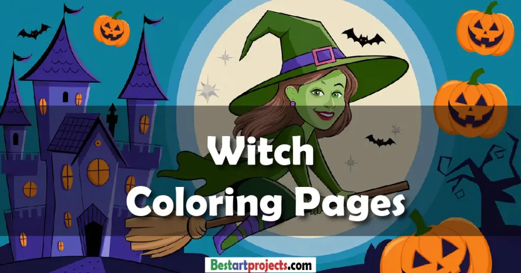 Witch Coloring Pages - Free Download