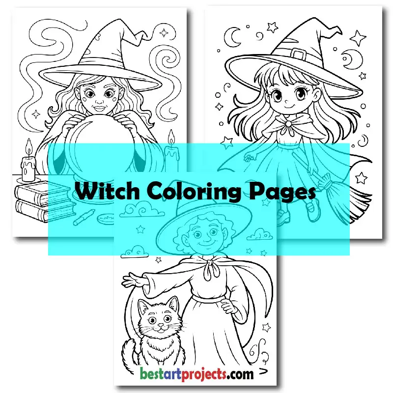 Witch Coloring Pages