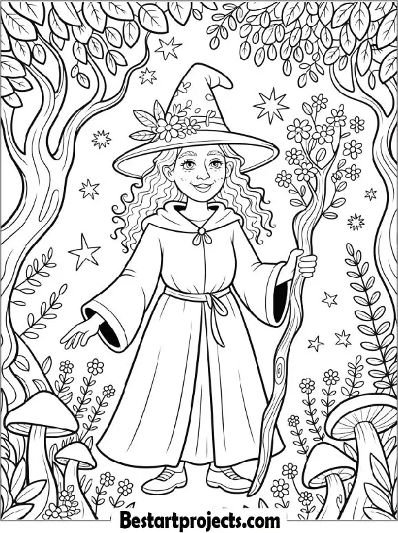 Witch in a Magic Forest