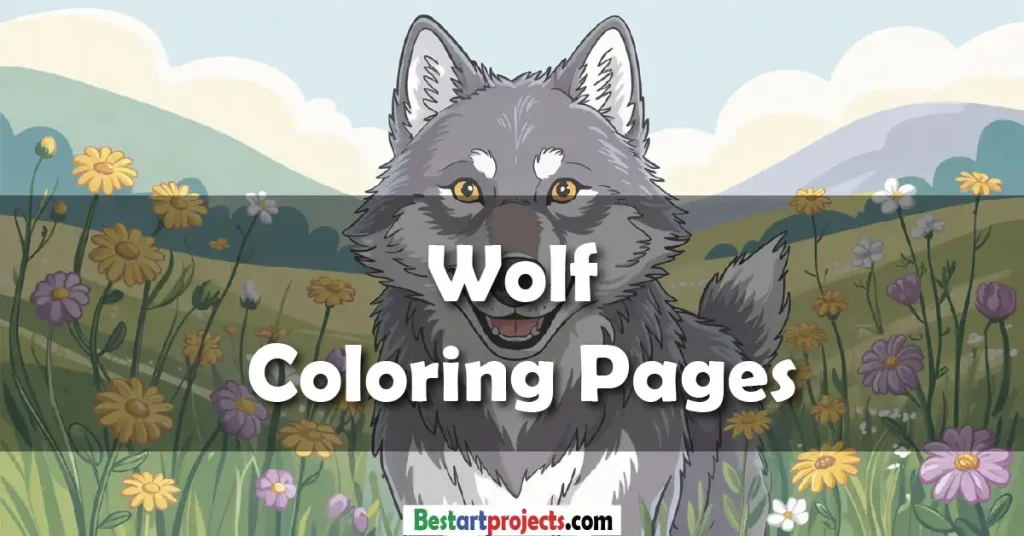 Wolf Coloring Pages - Free Download