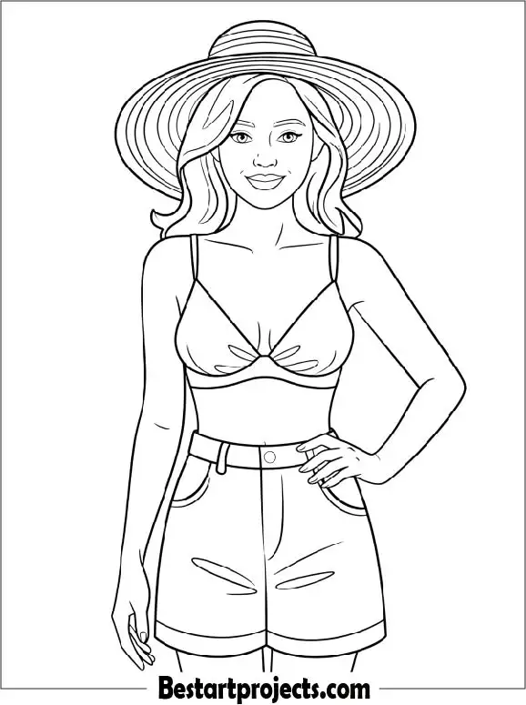 Woman In a Summer Outfit